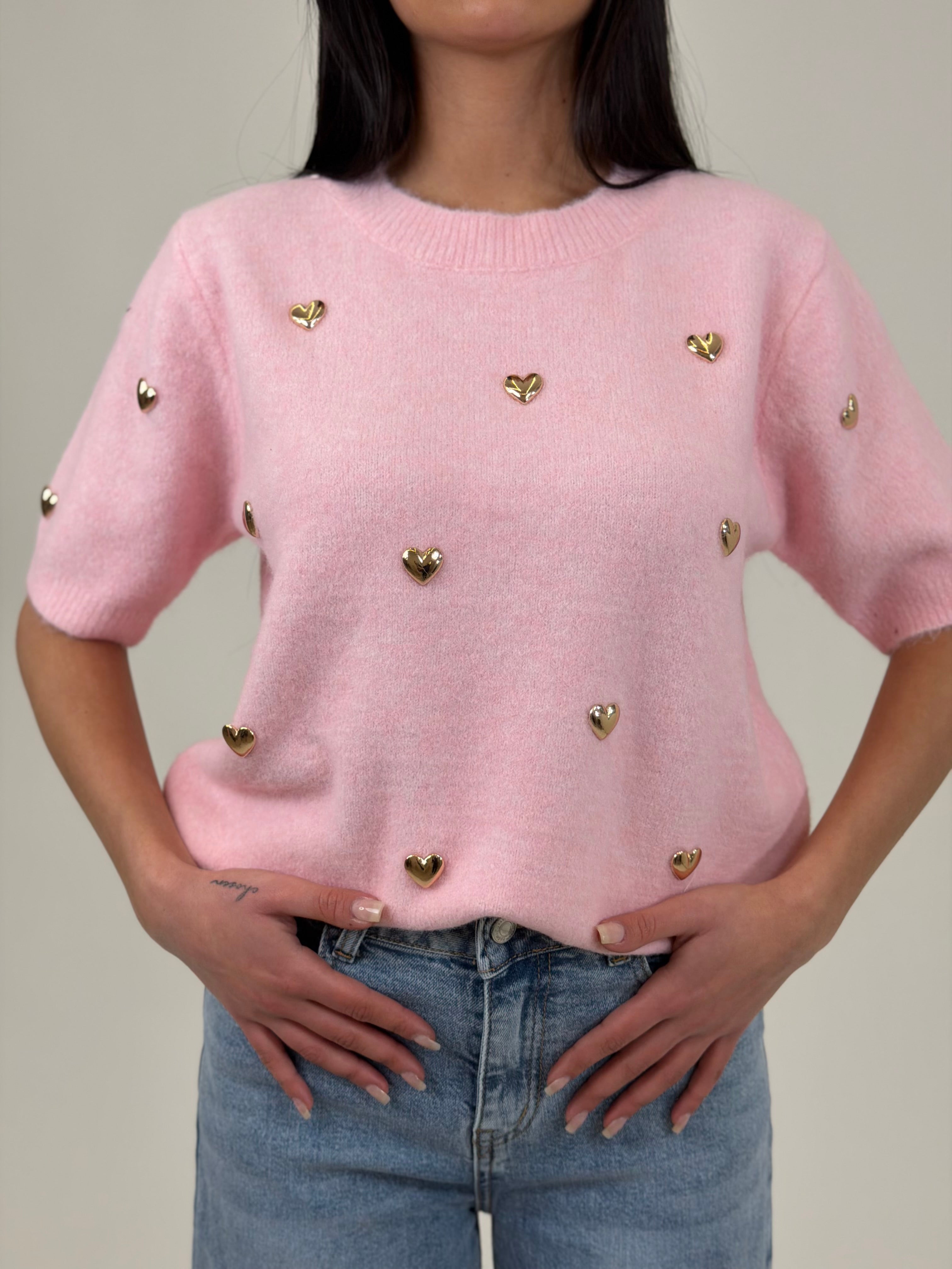 Pull Cuori Oro