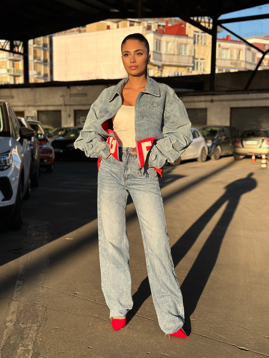 Jeans Wide leg Blu