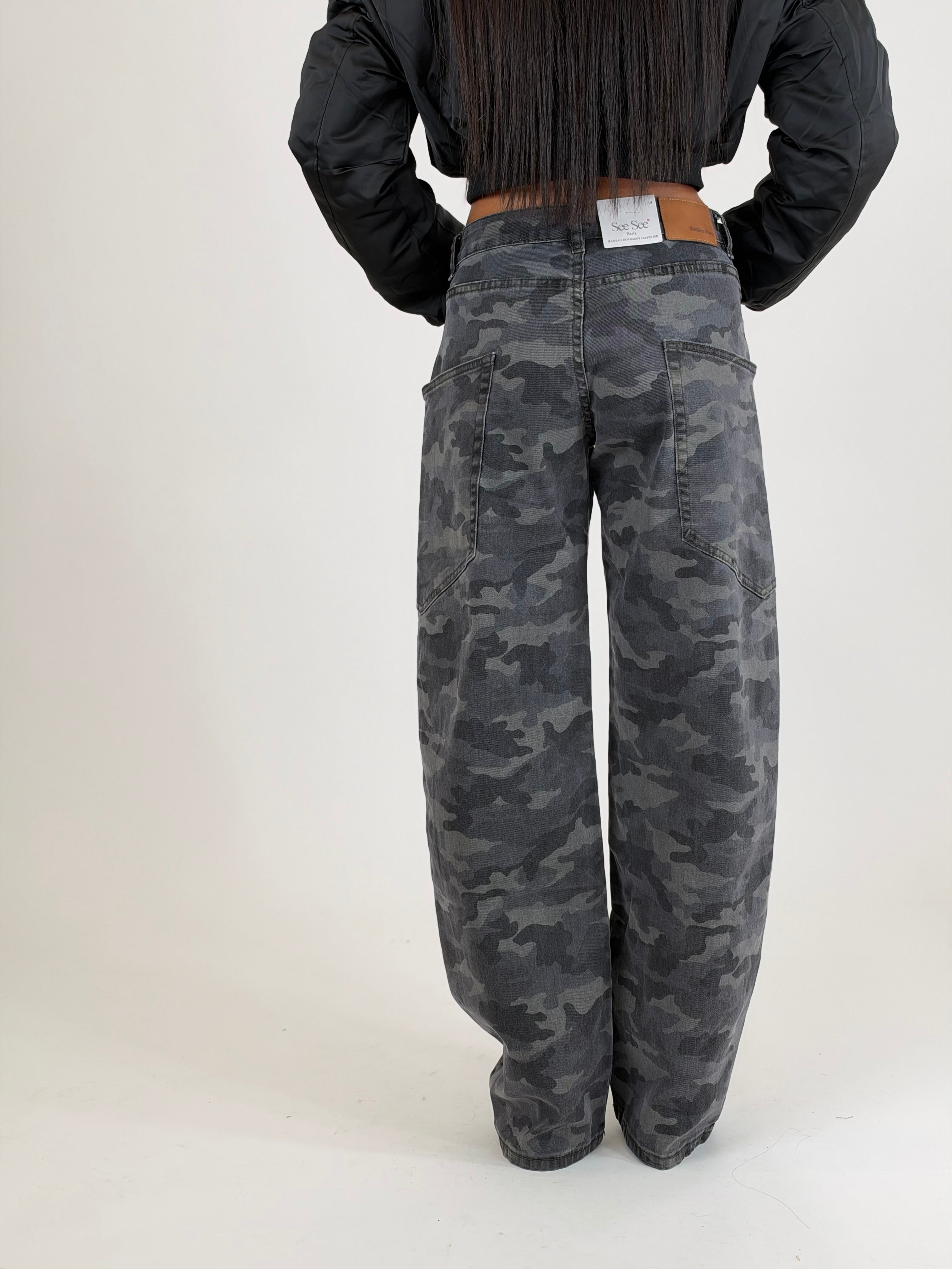 Jeans gray military