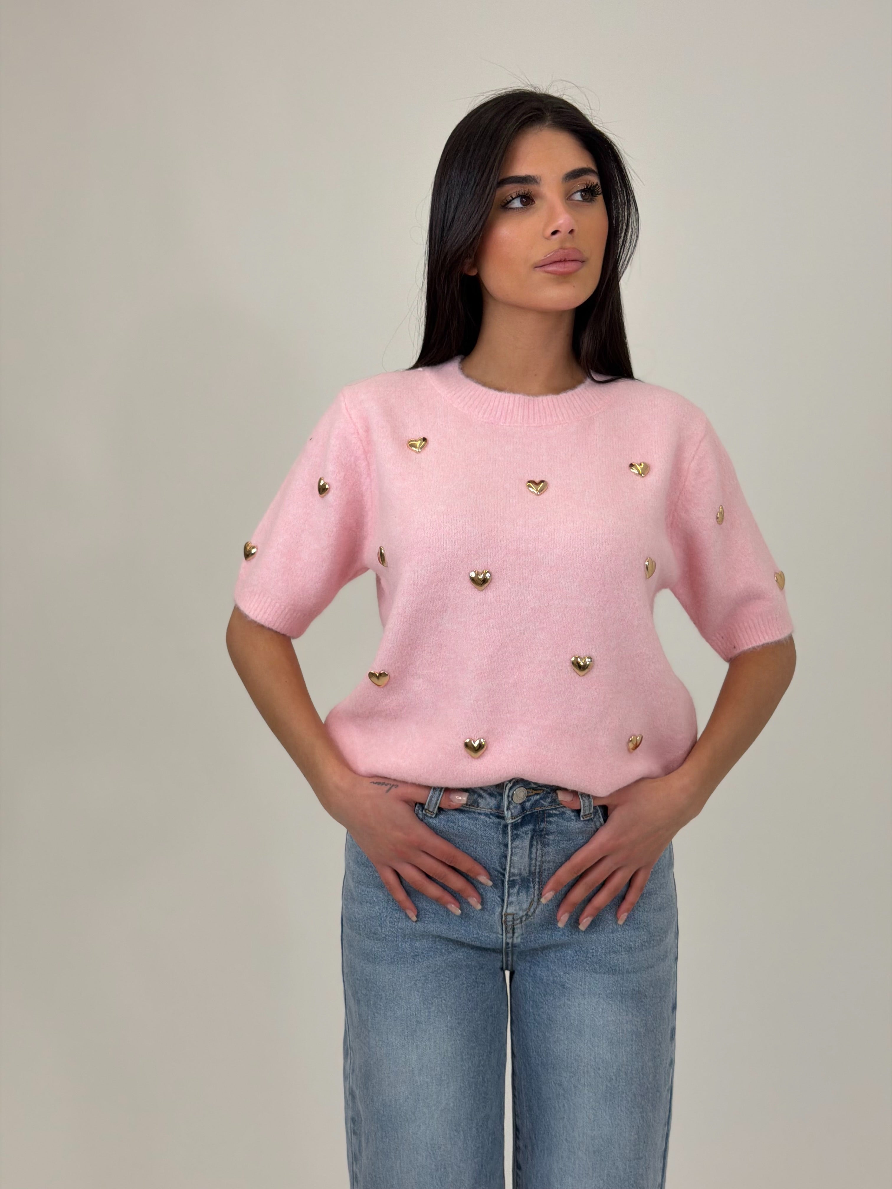 Pull Cuori Oro