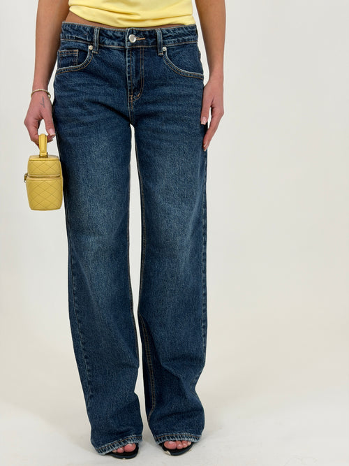 Jeans Vita Bassa Blu