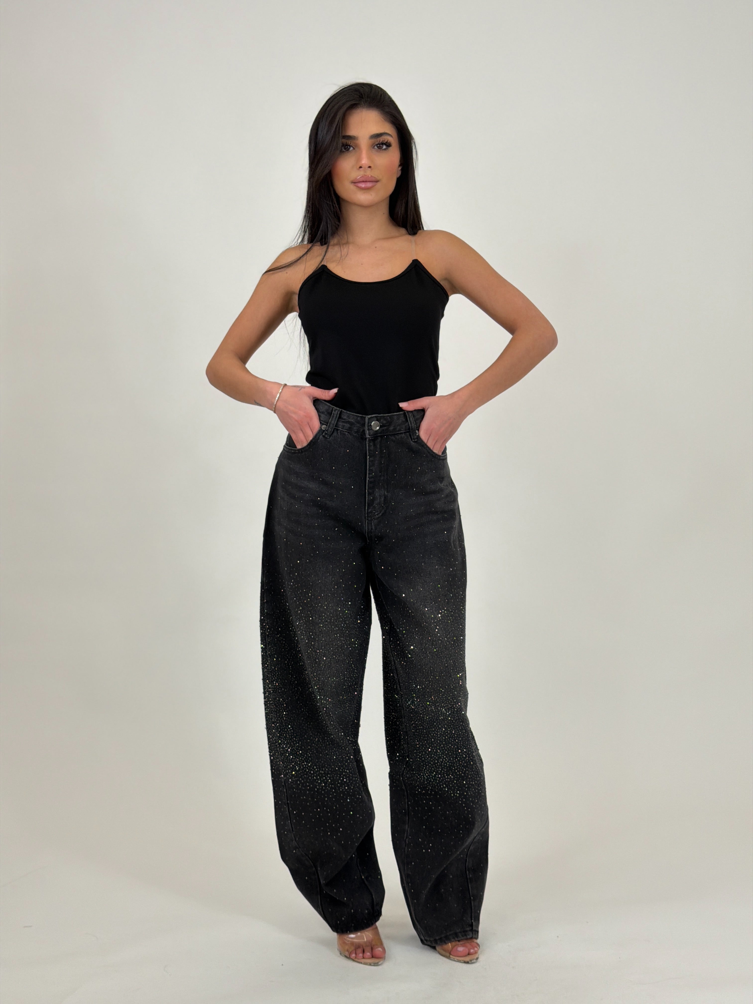 Jeans scintillio Gray/Black