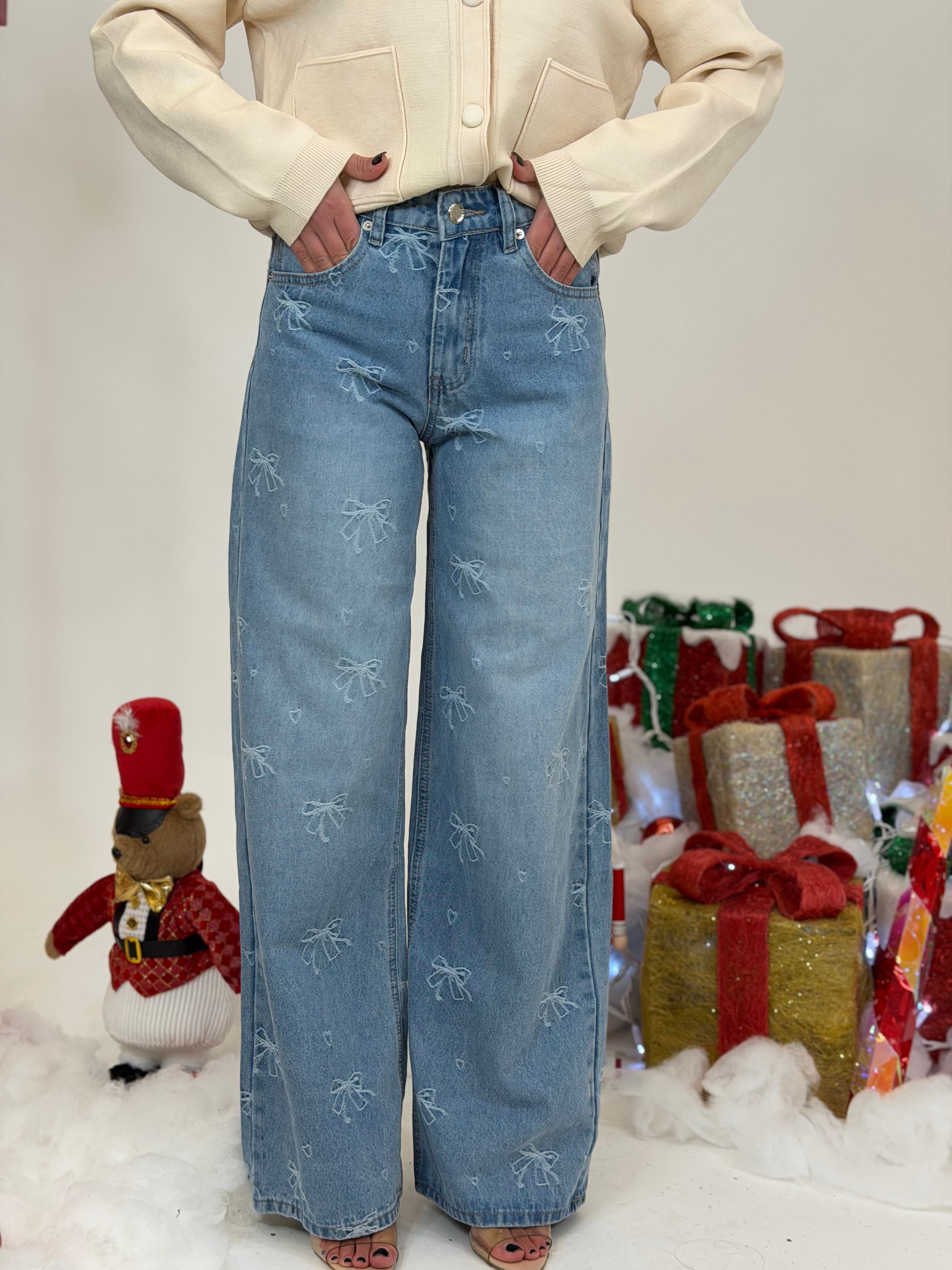 Jeans fiocchetti