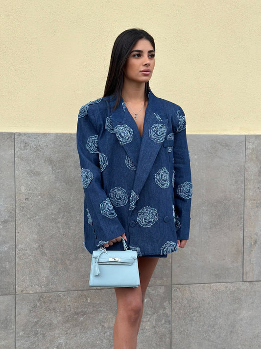 Blazer Roses Denim