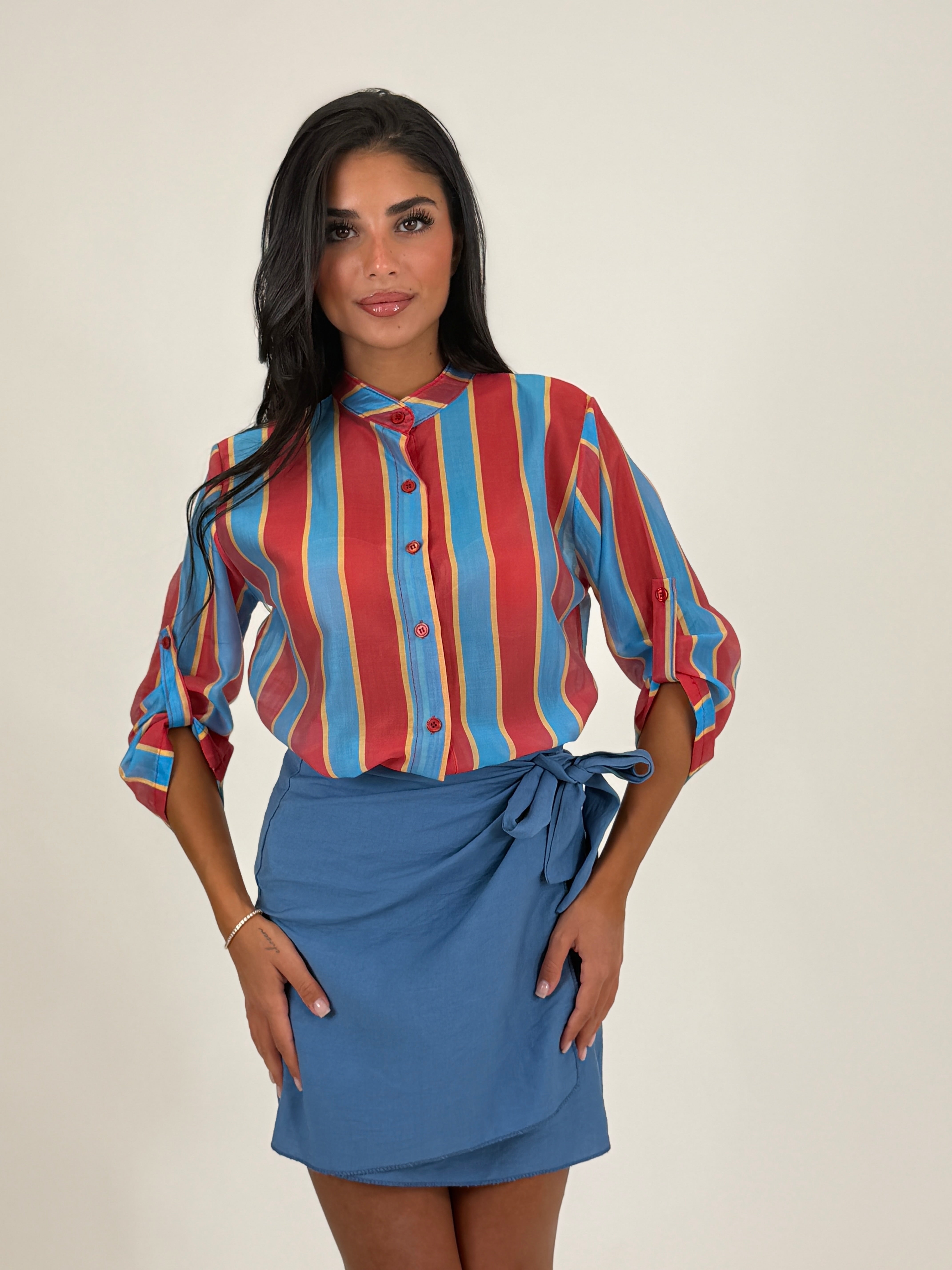 Camicia colletto coreano