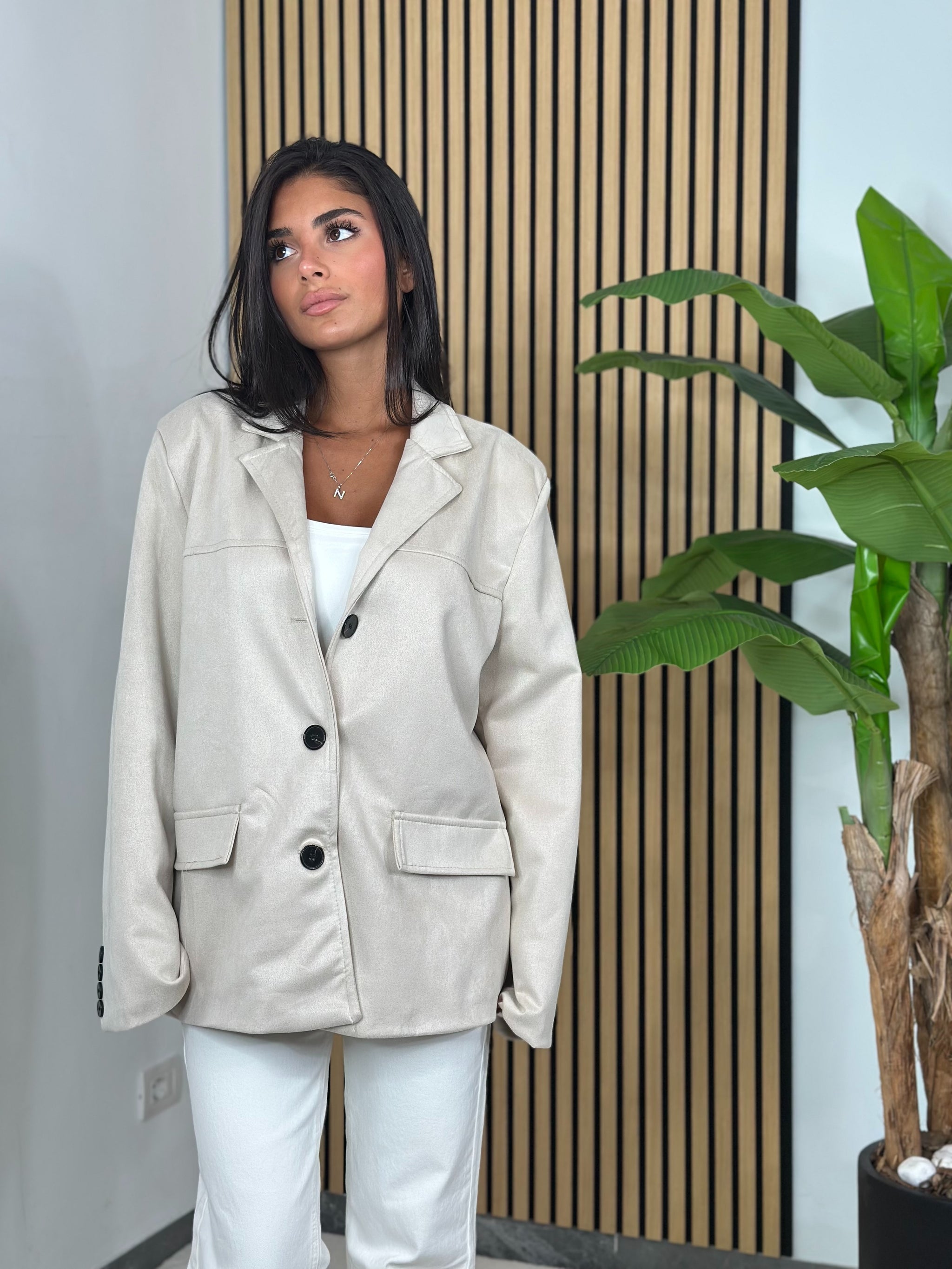 Blazer Scamosciato
