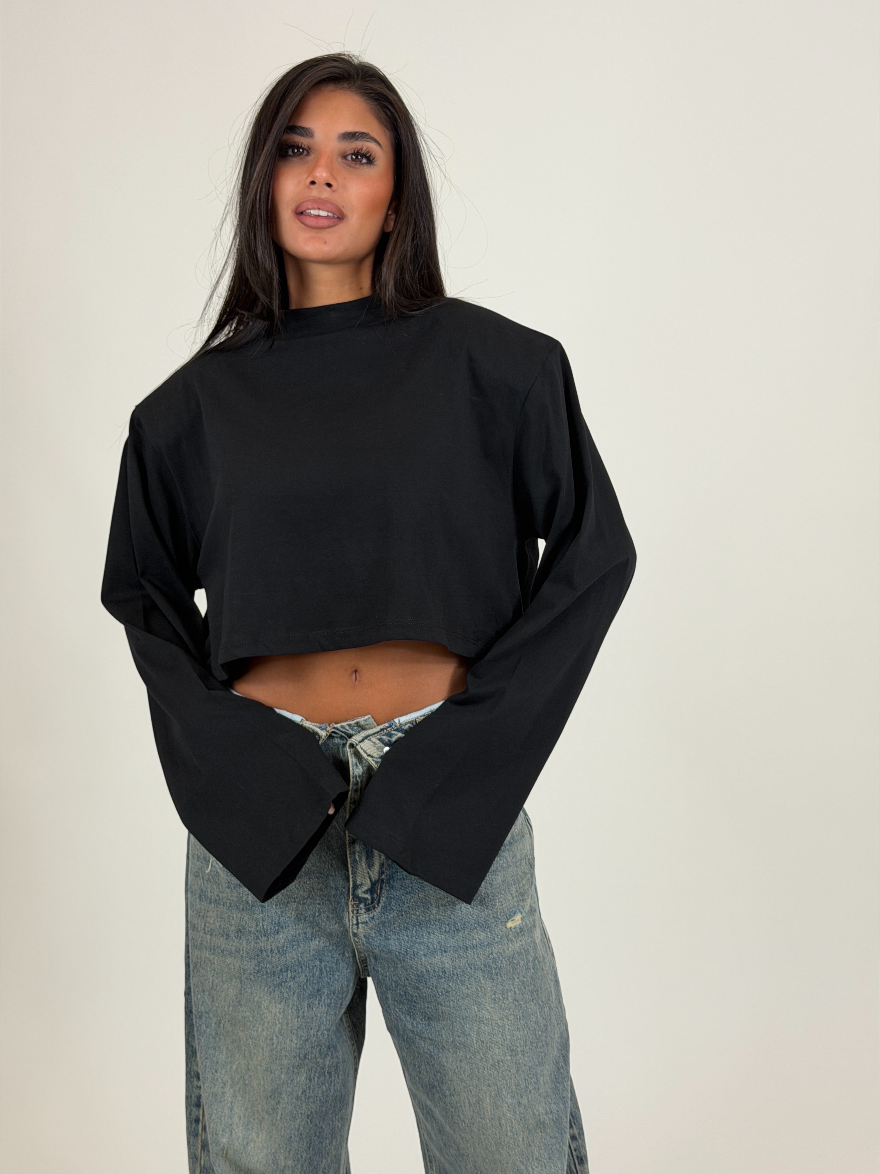 Maglia Longsleeve Cotton Crop