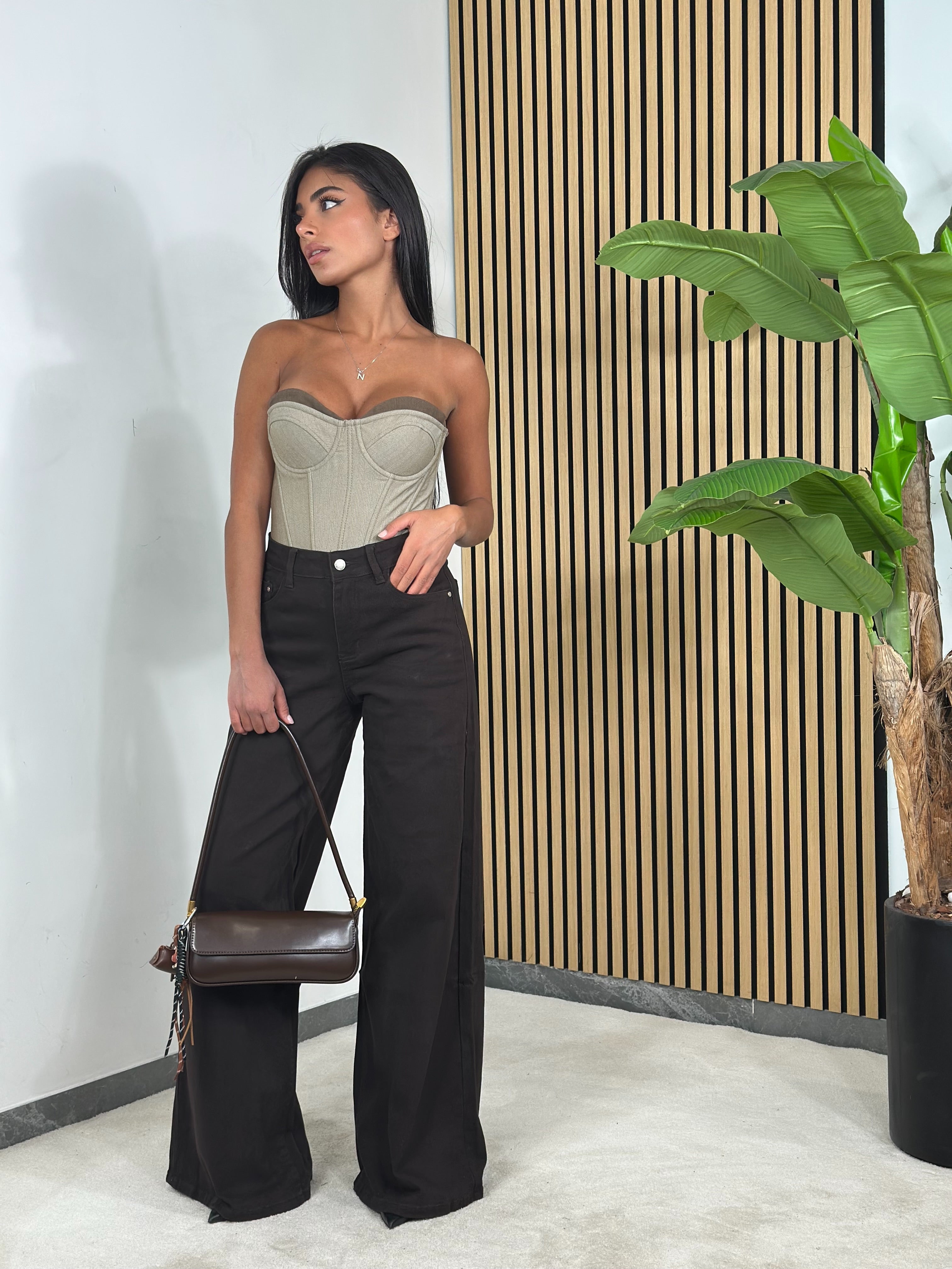 Jeans Palazzo Cioccolato