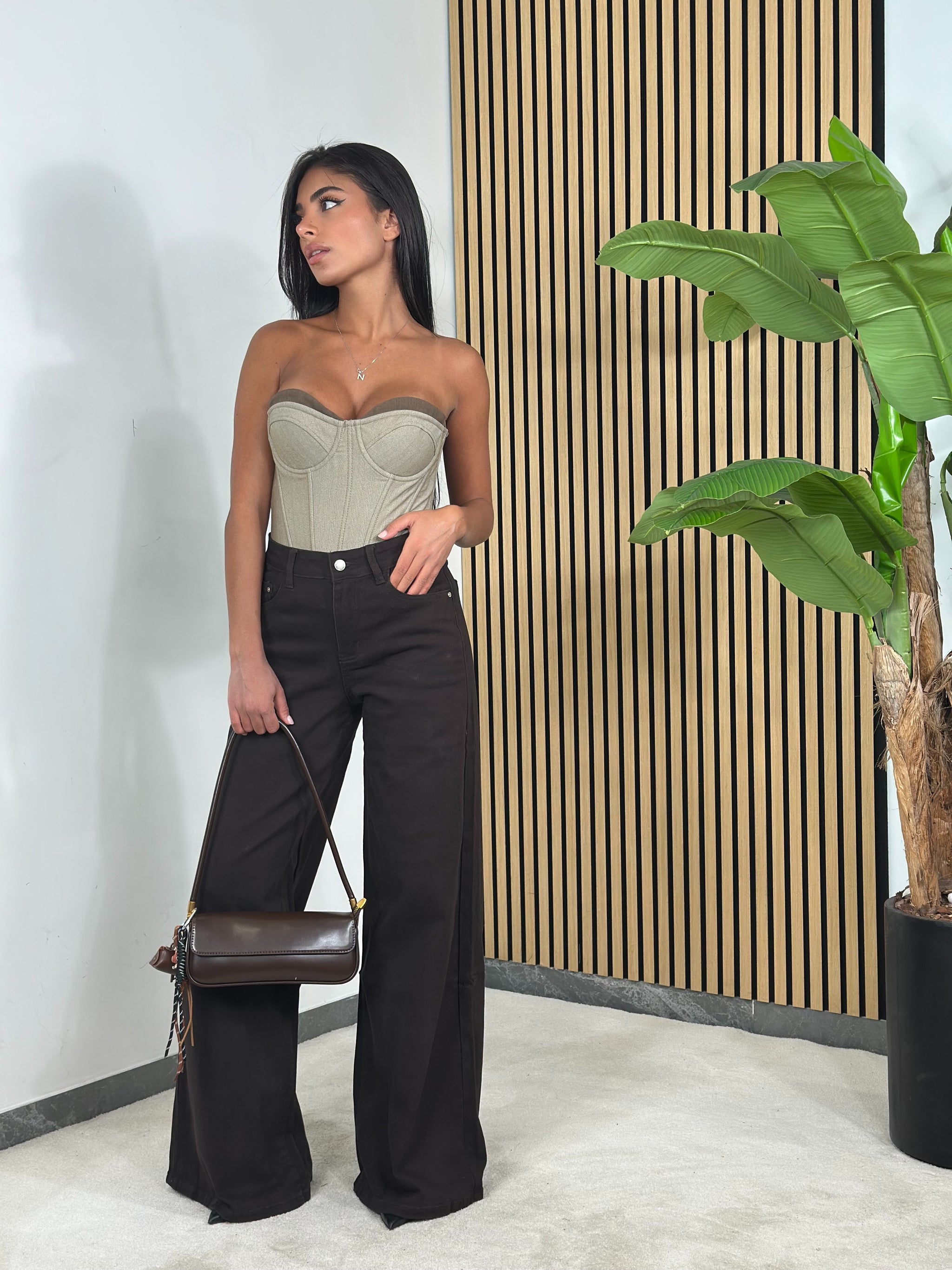 Jeans Palazzo Cioccolato