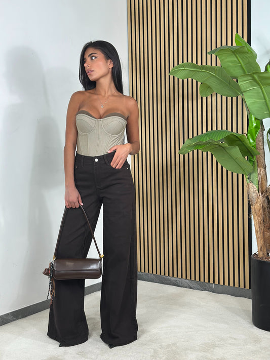 Jeans Palazzo Cioccolato