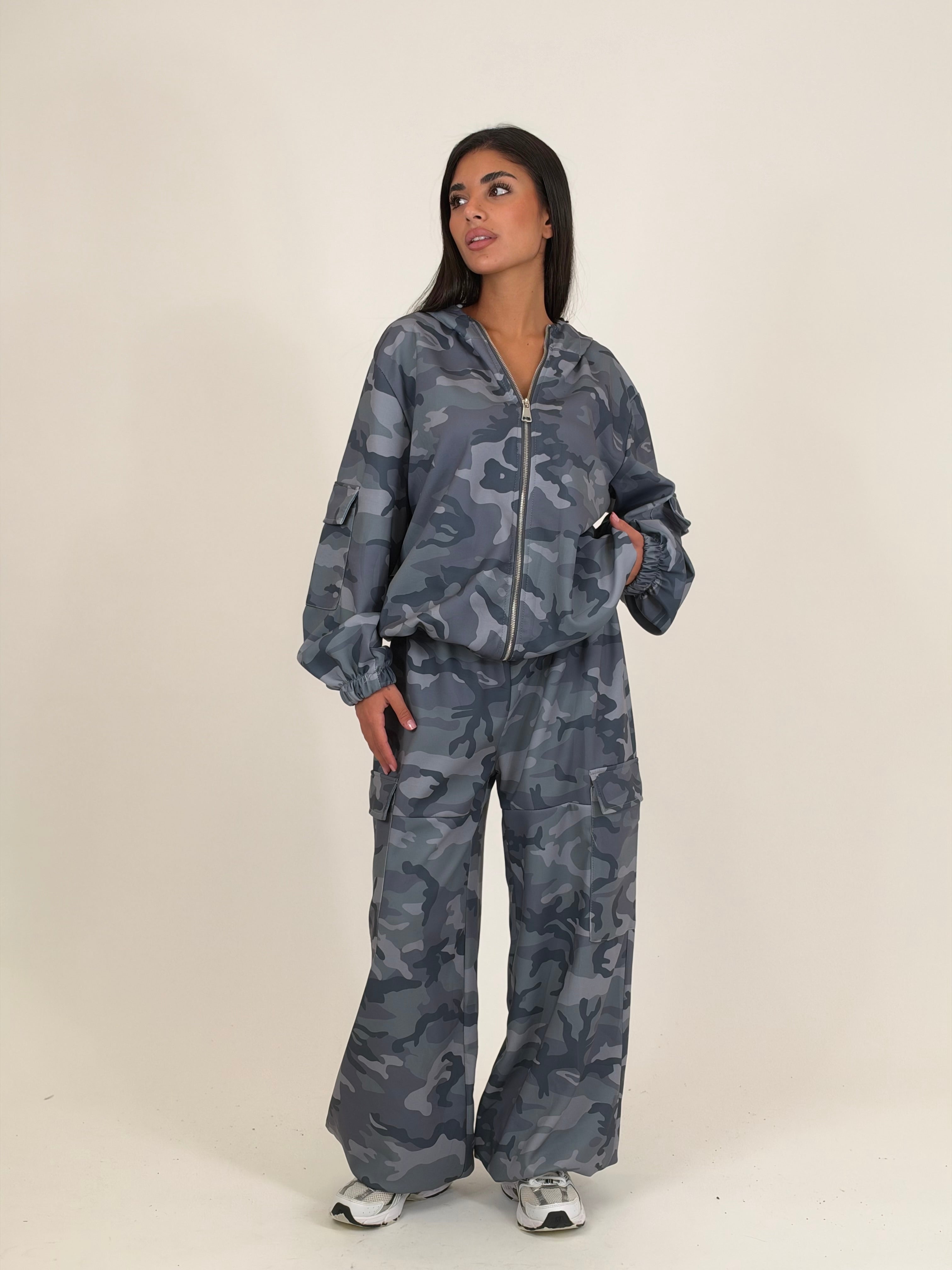 Set camouflage blu