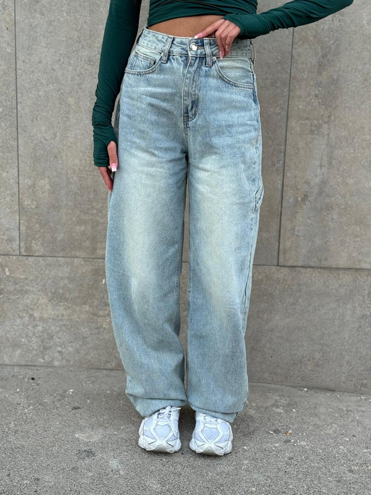 Jeans Ballon Denim Chiaro