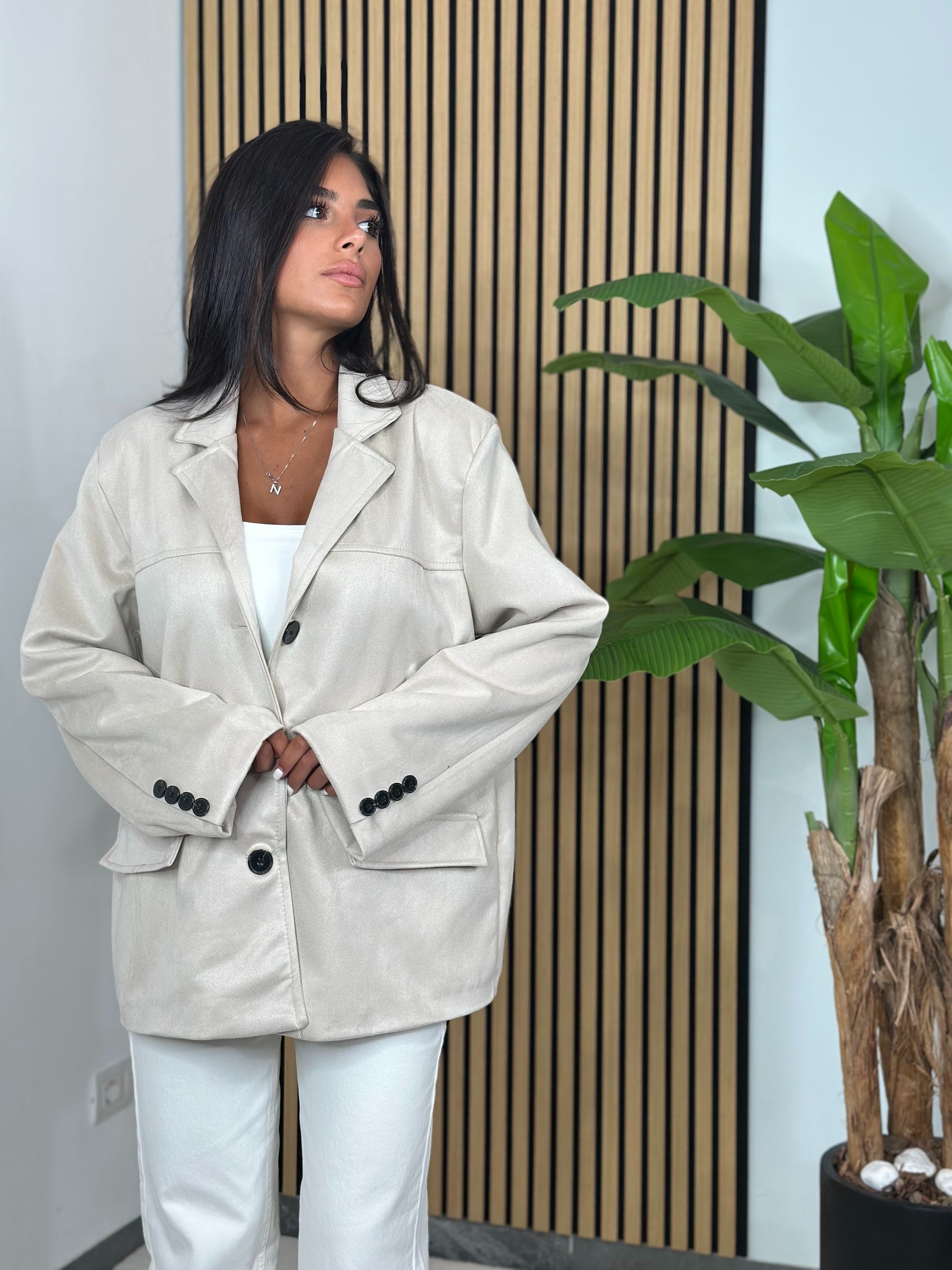 Blazer Scamosciato