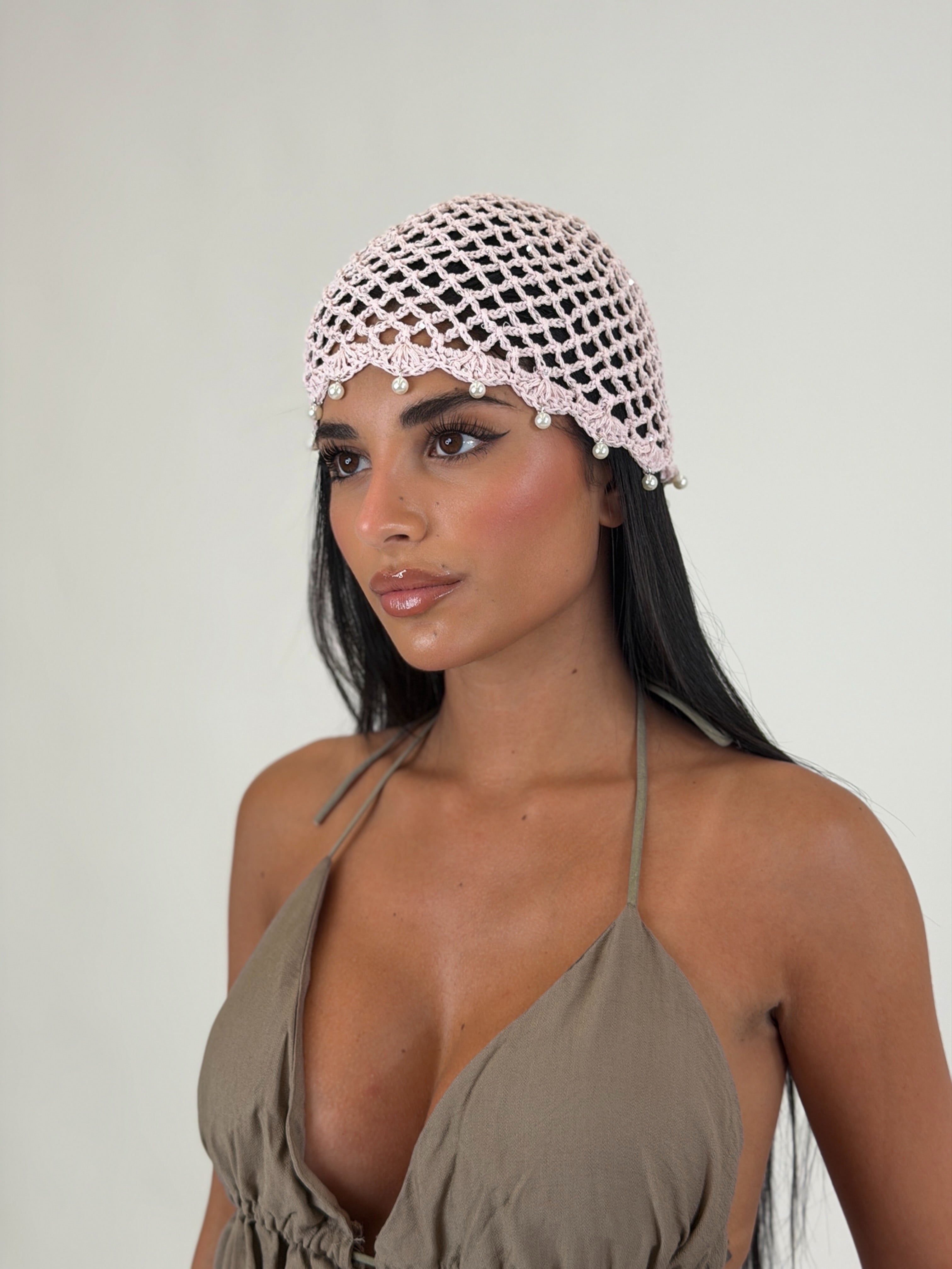 Cappello perline