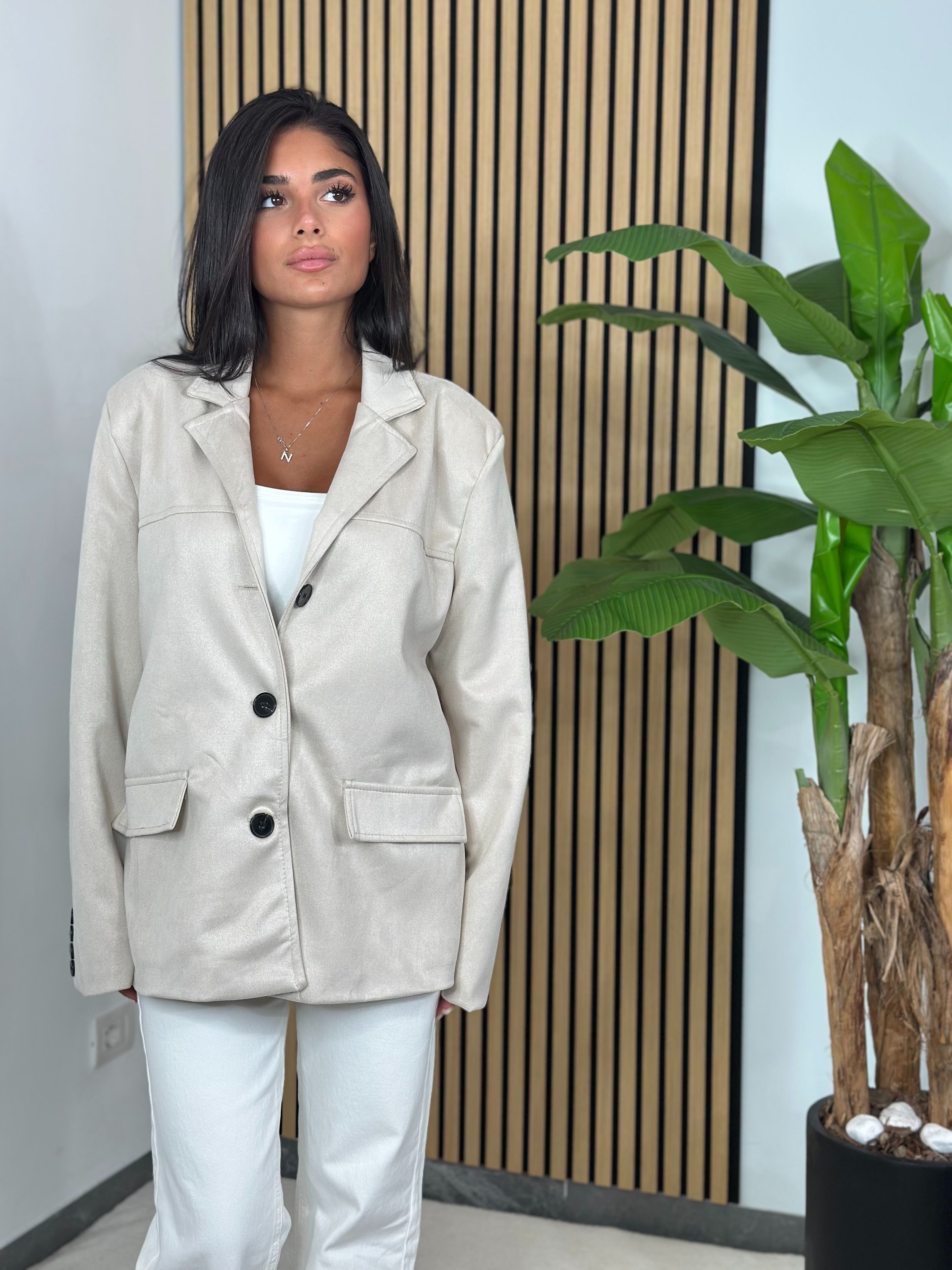 Blazer Scamosciato