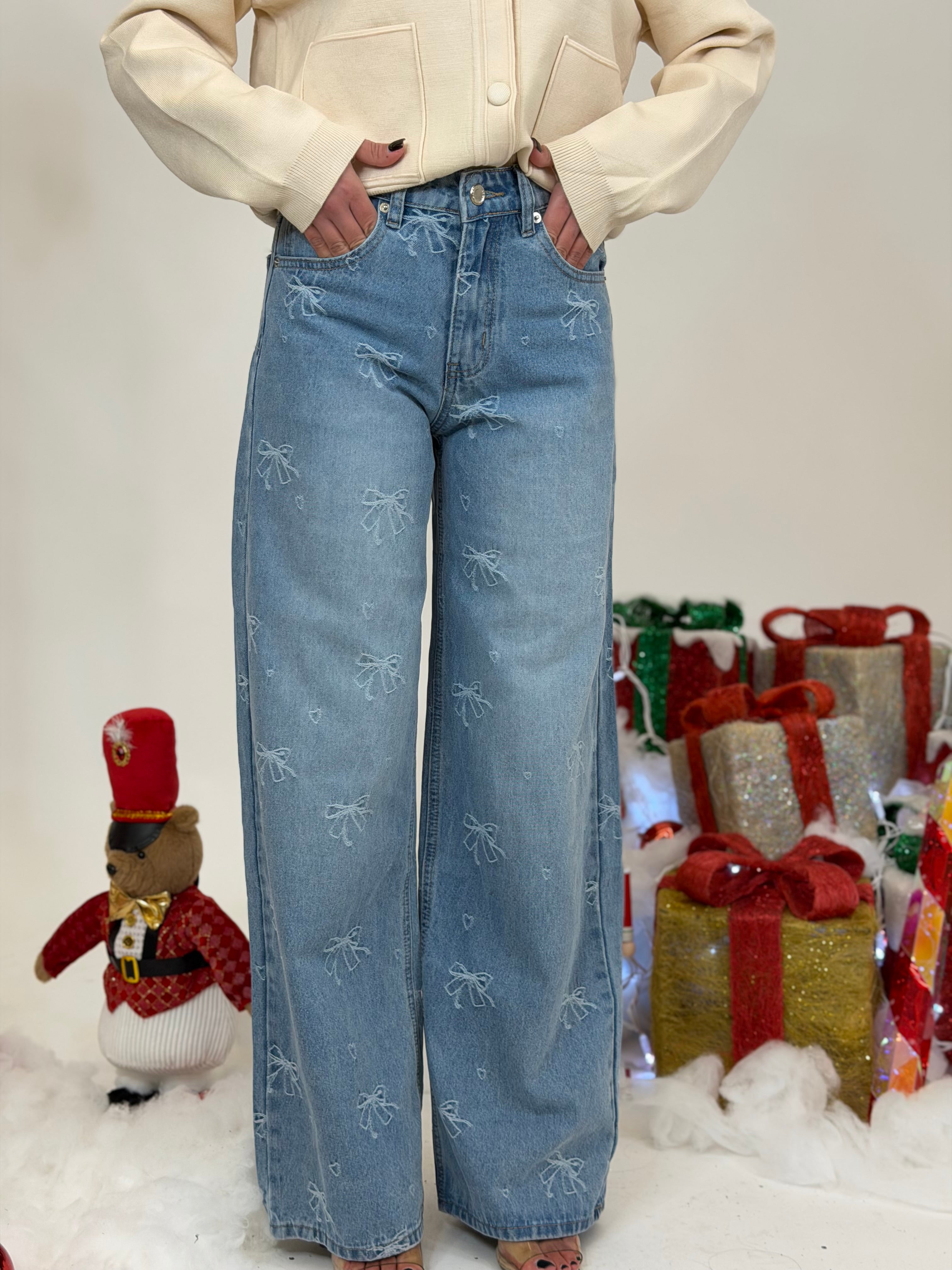 Jeans fiocchetti