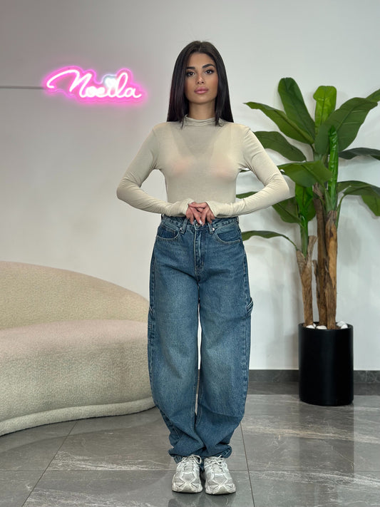 Jeans Ballon Blu