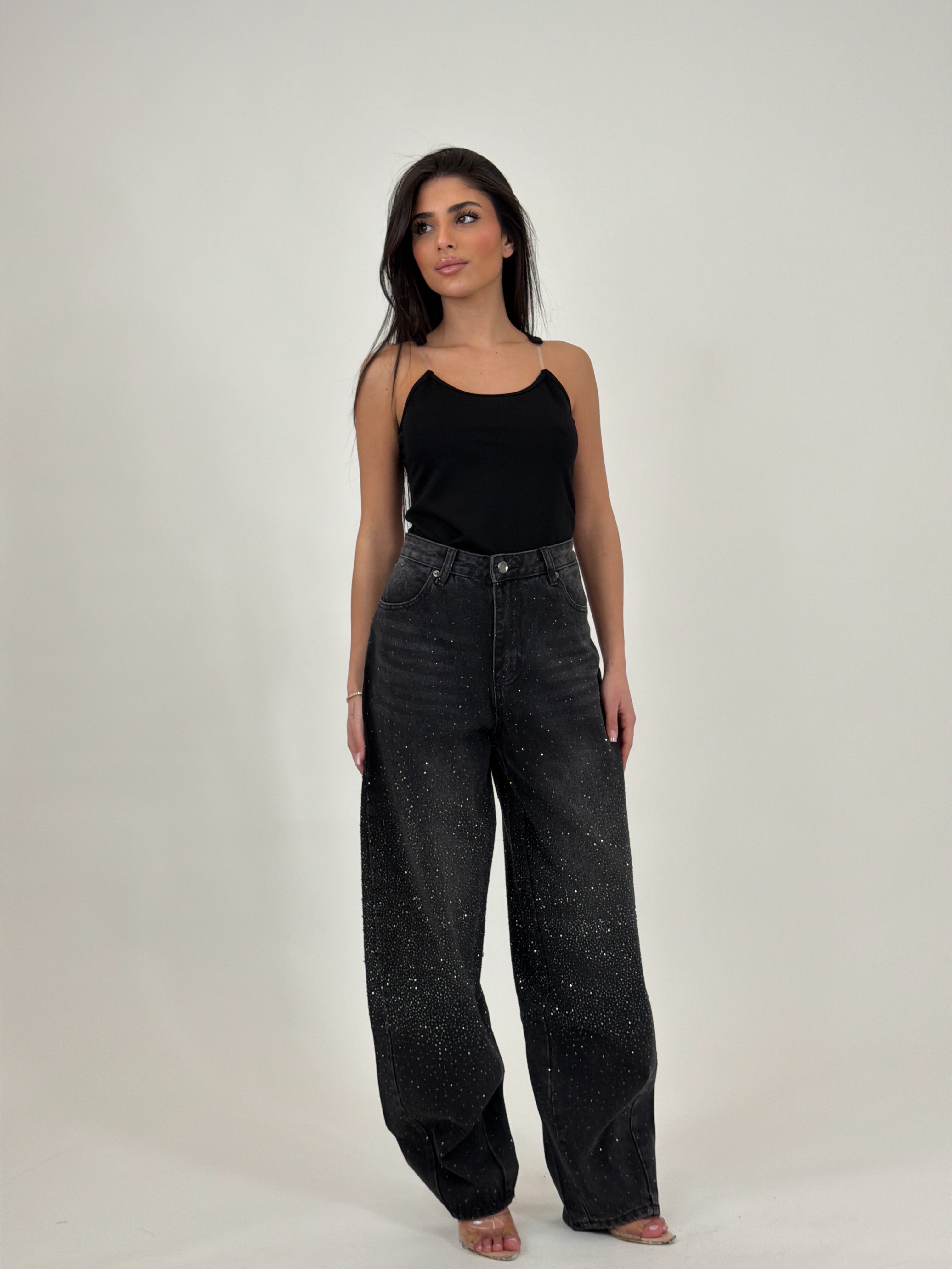 Jeans scintillio Gray/Black