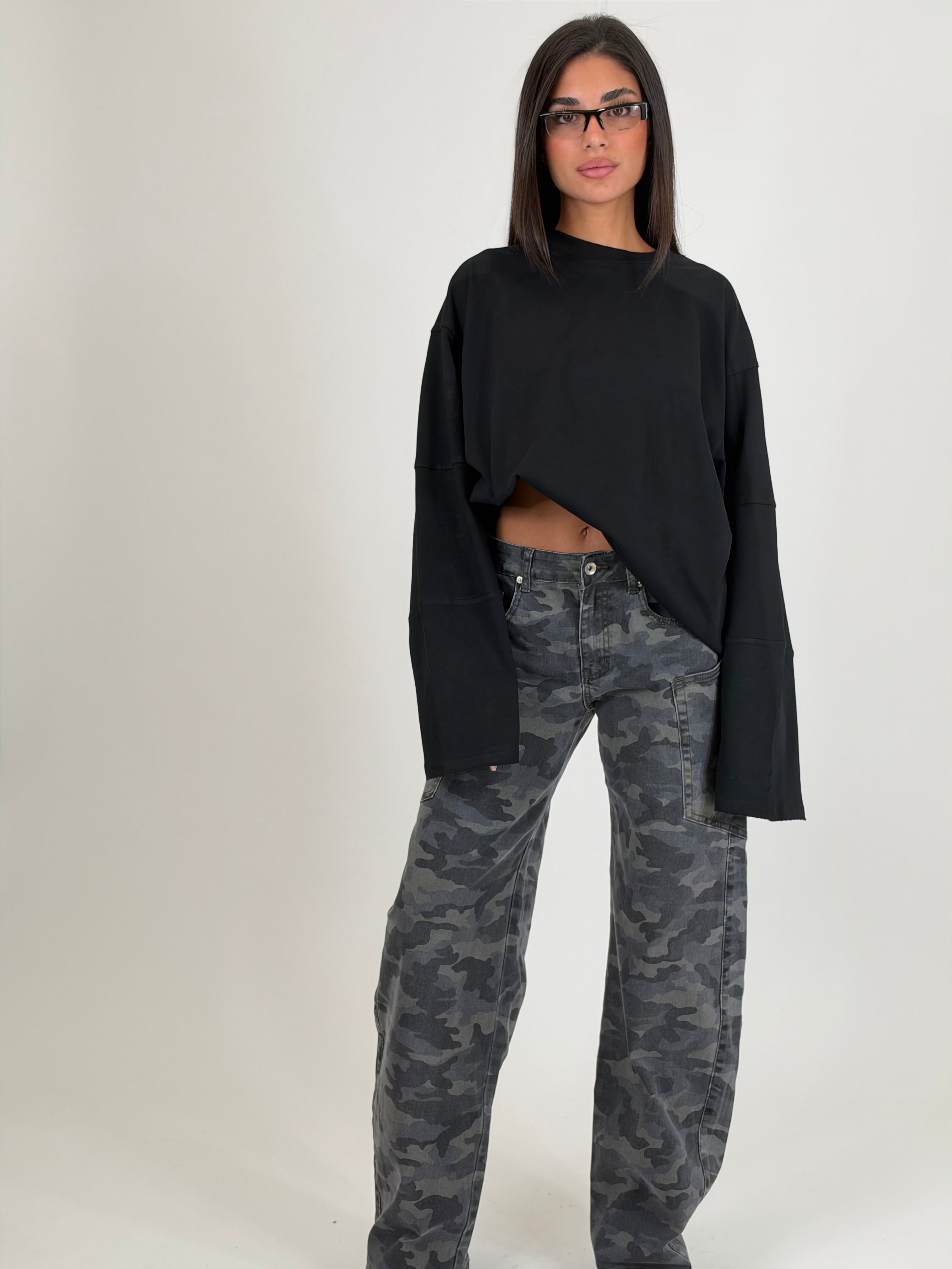 Jeans gray military
