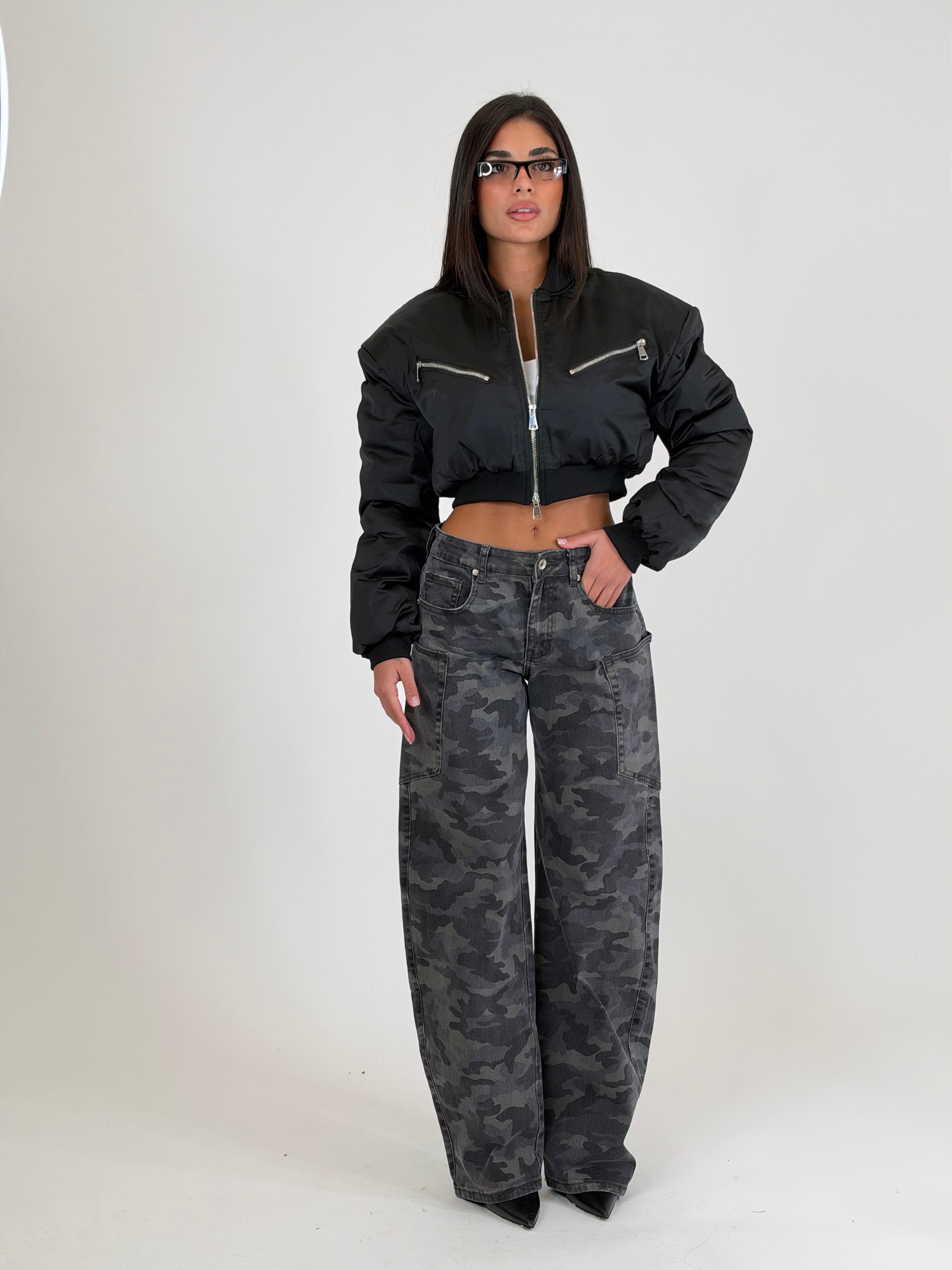 Jeans gray military