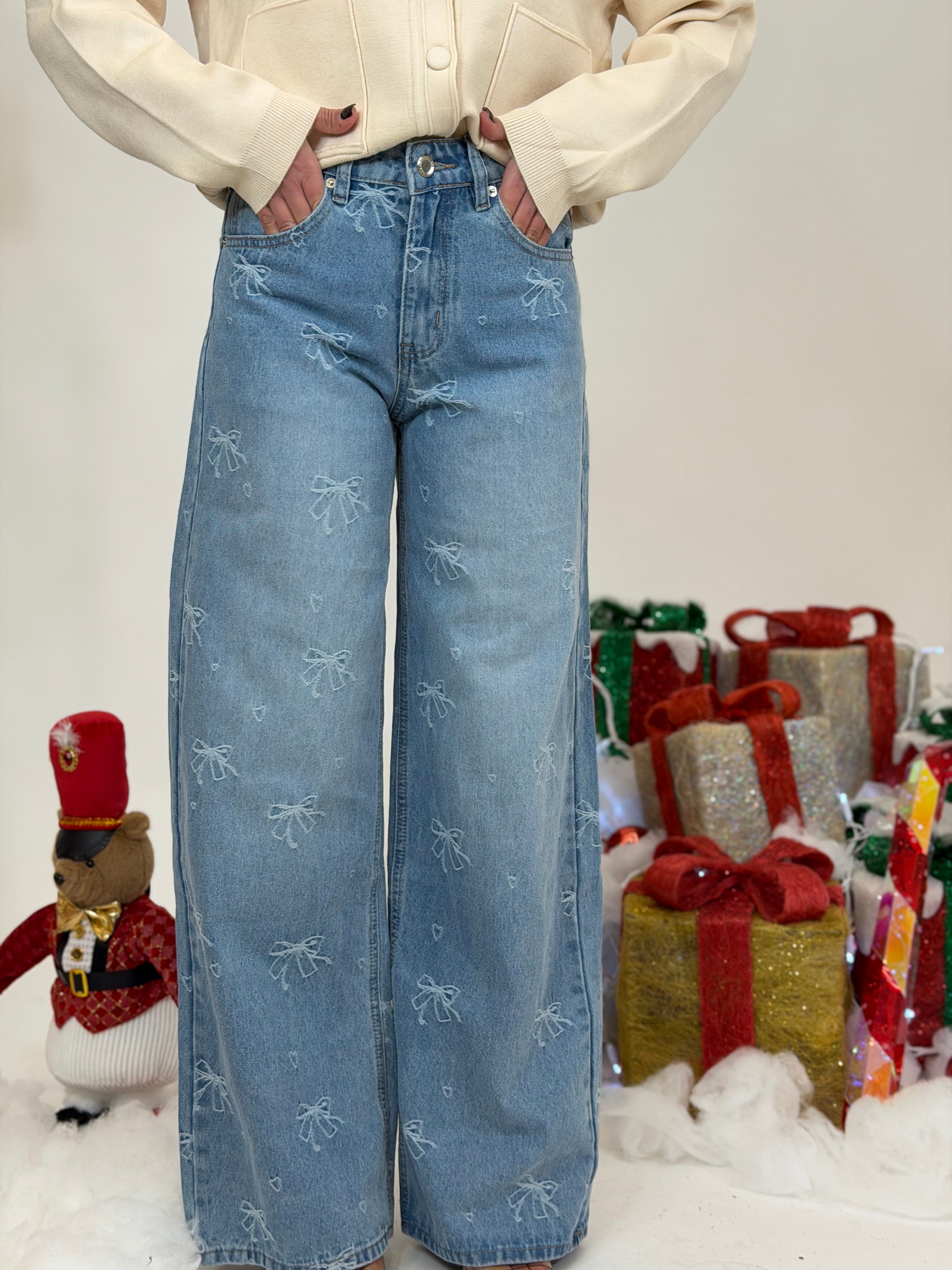 Jeans fiocchetti