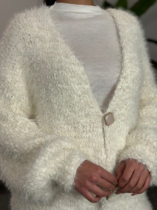 Maxi cardigan ivory