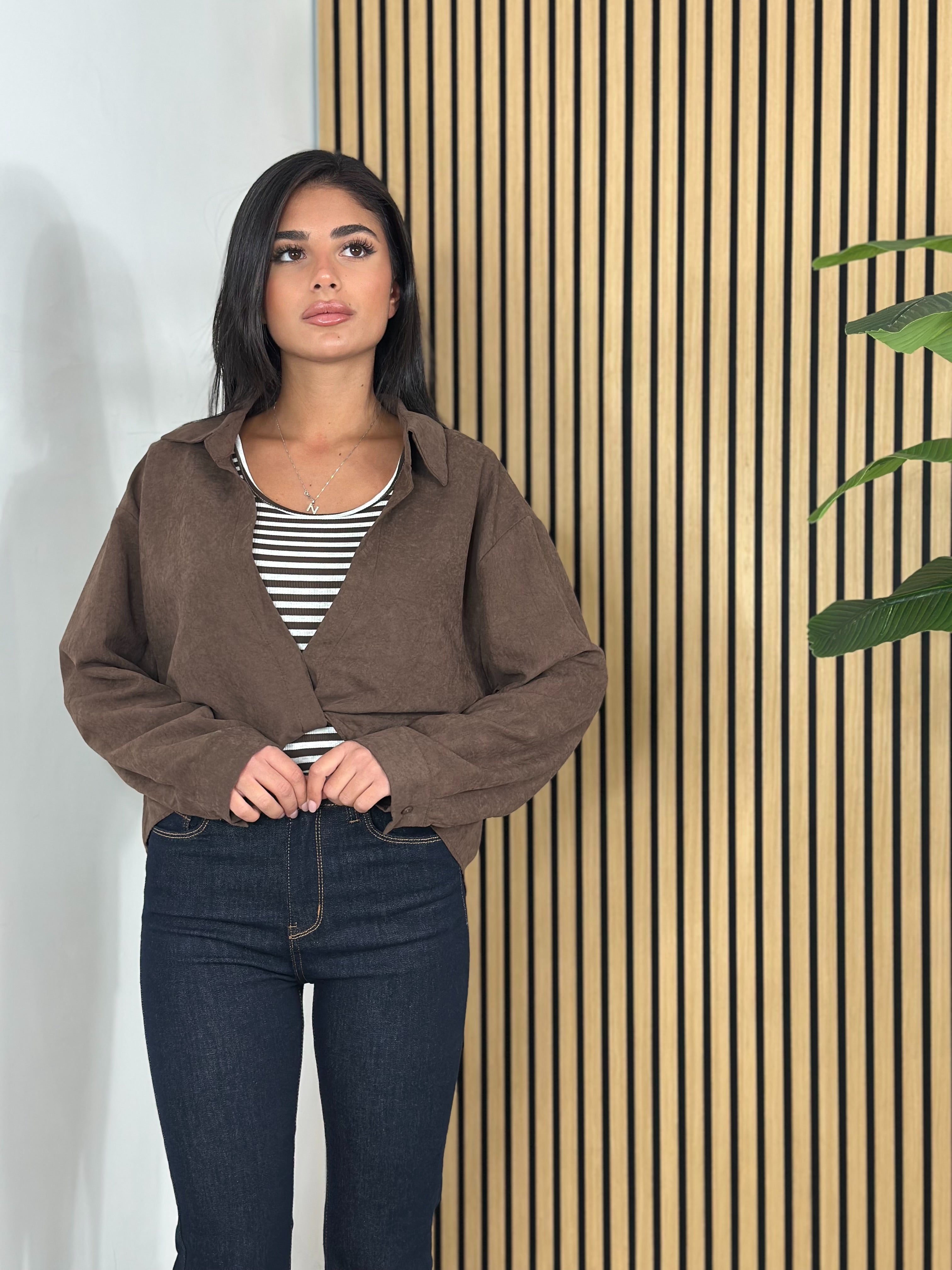 Maglia con Canotta Brown