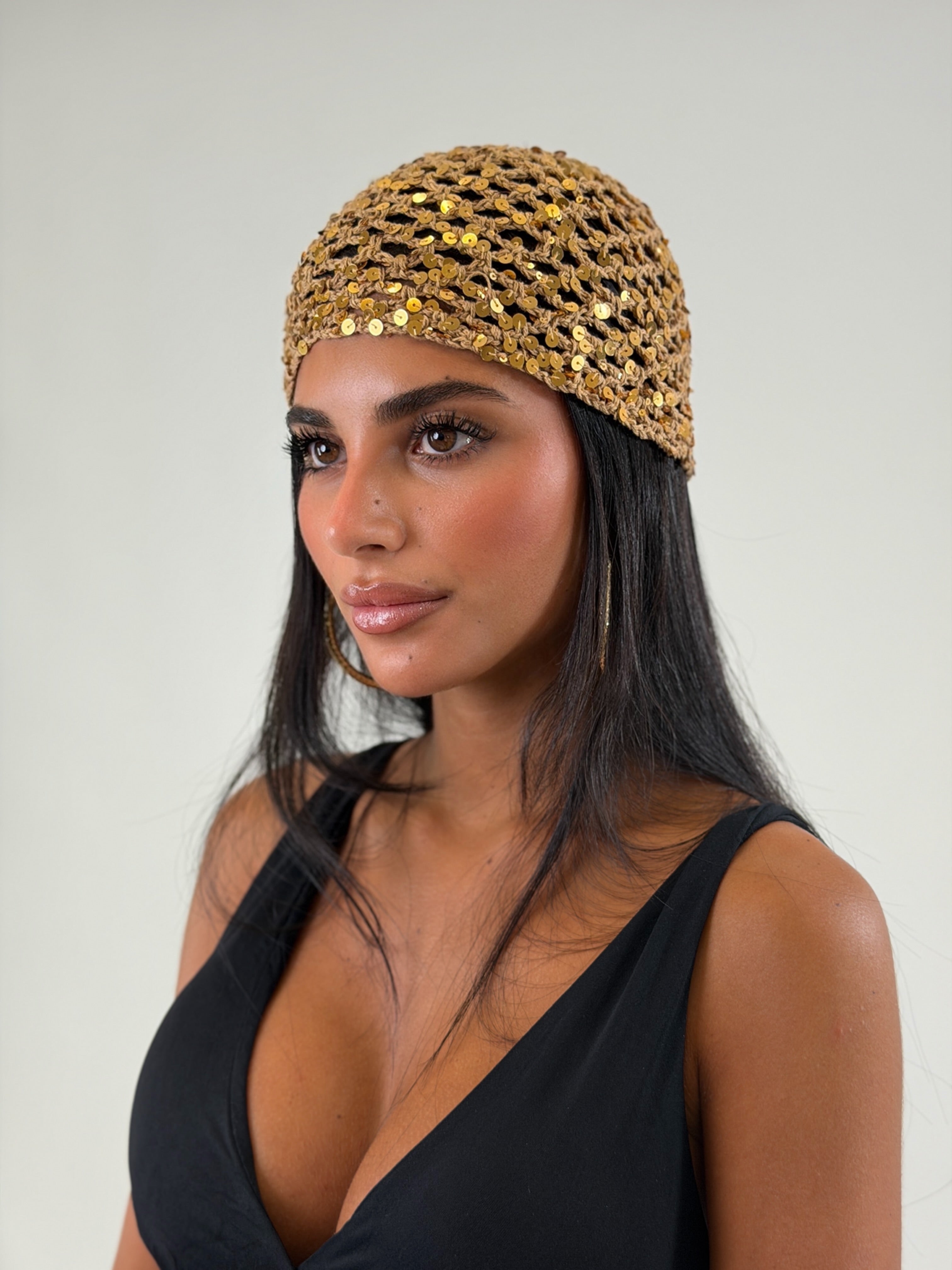 Cappello perline